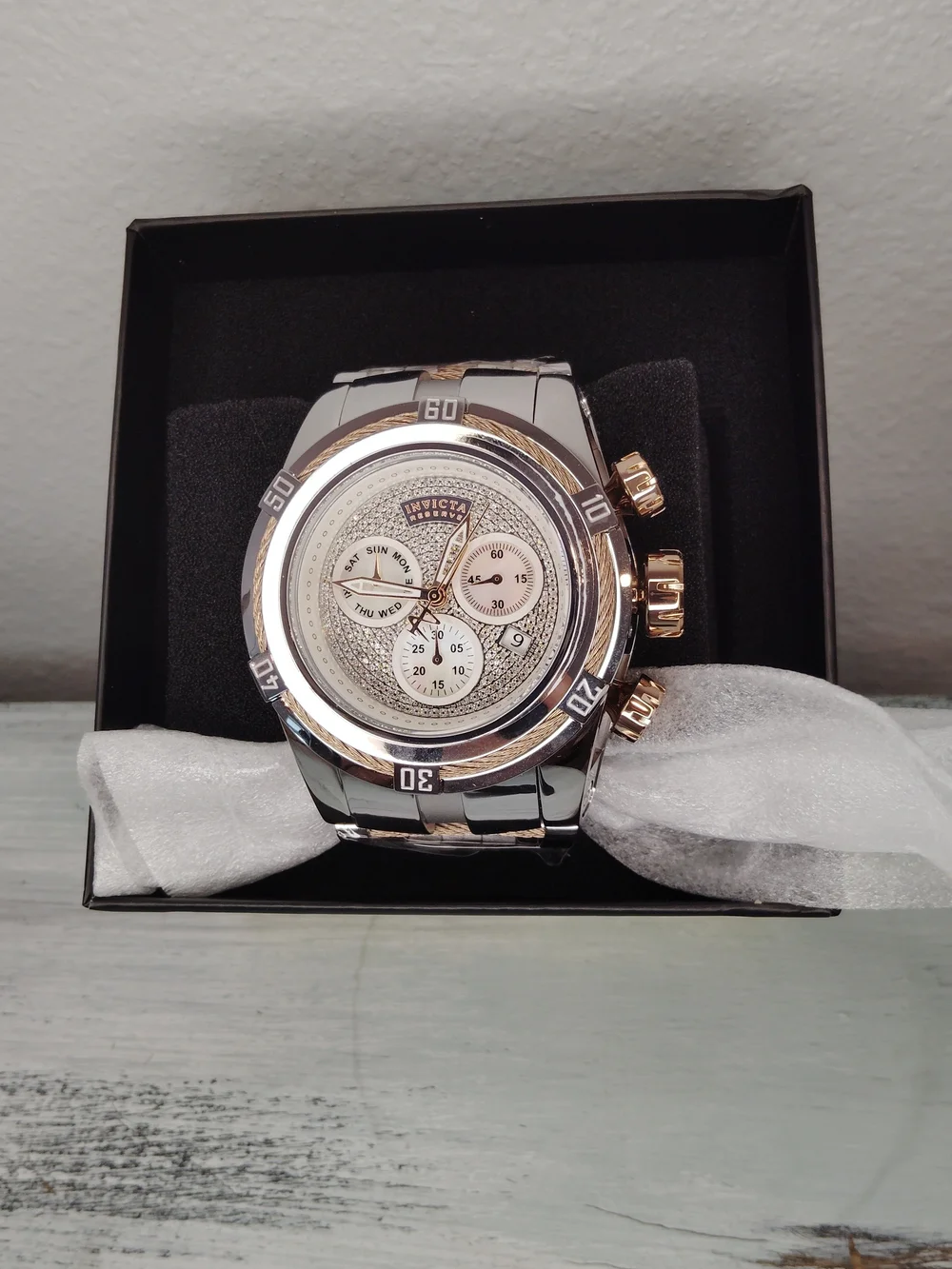 Invicta RESERVE Bolt Zeus Swiss Rhonda With 1 Carat Diamonds 53mm MENS Watch